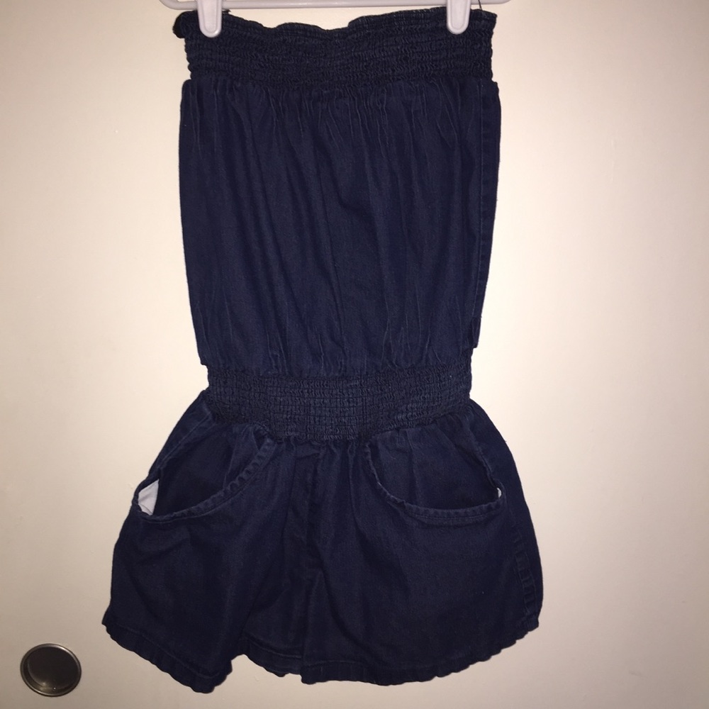 Blue jean romper